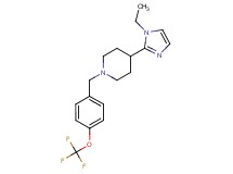 4-(1-ethyl-1H-imidazol-2-yl)-1-[4-(trifluoromethoxy)benzyl]piperidine