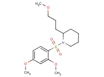 1-[(2,4-dimethoxyphenyl)sulfonyl]-2-(3-methoxypropyl)piperidine