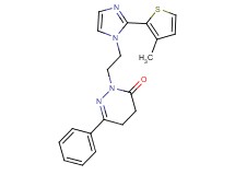 2-{2-[2-(3-methyl-2-thienyl)-1H-imidazol-1-yl]ethyl}-6-phenyl-4,5-dihydropyridazin-3(2H)-one