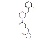1-{4-[2-(2-chlorobenzyl)-4-morpholinyl]-4-oxobutyl}-2-pyrrolidinone