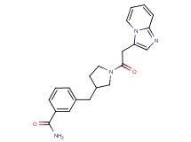 3-{[1-(imidazo[1,2-a]pyridin-3-ylacetyl)pyrrolidin-3-yl]methyl}benzamide