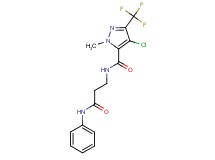 N-(3-anilino-3-oxopropyl)-4-chloro-1-methyl-3-(trifluoromethyl)-1H-pyrazole-5-carboxamide