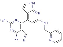 4-{6-[(pyridin-2-ylmethyl)amino]-1H-pyrrolo[2,3-b]pyridin-4-yl}-1H-pyrazolo[3,4-d]pyrimidin-6-amine