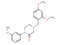 4-(2,4-dimethoxybenzyl)-1-(3-methoxyphenyl)-2-piperazinone