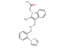 2-[2-methyl-3-({[2-(1H-pyrazol-1-yl)benzyl]amino}methyl)-1H-indol-1-yl]acetamide