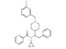N-{1-[1-(3-chlorobenzyl)-4-piperidinyl]-2-phenylethyl}-N-cyclopropyl-2-pyridinecarboxamide