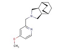 (1R*,2R*,6S*,7S*)-4-[(4-methoxy-2-pyridinyl)methyl]-4-azatricyclo[5.2.2.0~2,6~]undecane