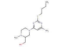 {4-[6-amino-2-(butylthio)pyrimidin-4-yl]-1-methylpiperazin-2-yl}methanol