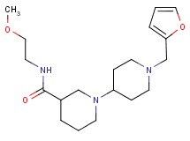 1'-(2-furylmethyl)-N-(2-methoxyethyl)-1,4'-bipiperidine-3-carboxamide