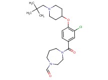 4-(3-chloro-4-{[1-(2,2-dimethylpropyl)-4-piperidinyl]oxy}benzoyl)-1,4-diazepane-1-carbaldehyde