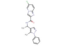 6-chloro-N-[1-(5-methyl-1-phenyl-1H-pyrazol-4-yl)ethyl]imidazo[1,2-a]pyridine-2-carboxamide