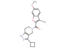 3-cyclobutyl-5-[(6-methoxy-3-methyl-1-benzofuran-2-yl)carbonyl]-4,5,6,7-tetrahydro-1H-pyrazolo[4,3-c]pyridine