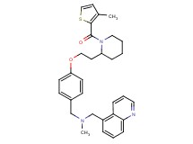 N-methyl-1-[4-(2-{1-[(3-methyl-2-thienyl)carbonyl]-2-piperidinyl}ethoxy)phenyl]-N-(5-quinolinylmethyl)methanamine