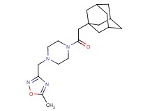 1-(1-adamantylacetyl)-4-[(5-methyl-1,2,4-oxadiazol-3-yl)methyl]piperazine