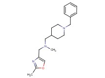 1-(1-benzyl-4-piperidinyl)-N-methyl-N-[(2-methyl-1,3-oxazol-4-yl)methyl]methanamine