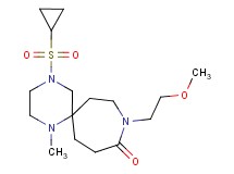 4-(cyclopropylsulfonyl)-9-(2-methoxyethyl)-1-methyl-1,4,9-triazaspiro[5.6]dodecan-10-one