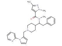 N,1,3-trimethyl-N-[2-phenyl-1-(1-{[1-(2-pyridinyl)-1H-pyrrol-2-yl]methyl}-4-piperidinyl)ethyl]-1H-pyrazole-5-carboxamide