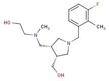 2-[{[(3R*,4R*)-1-(3-fluoro-2-methylbenzyl)-4-(hydroxymethyl)pyrrolidin-3-yl]methyl}(methyl)amino]ethanol