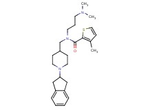 N-{[1-(2,3-dihydro-1H-inden-2-yl)-4-piperidinyl]methyl}-N-[3-(dimethylamino)propyl]-3-methyl-2-thiophenecarboxamide