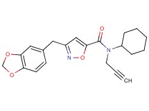 3-(1,3-benzodioxol-5-ylmethyl)-N-cyclohexyl-N-2-propyn-1-yl-5-isoxazolecarboxamide