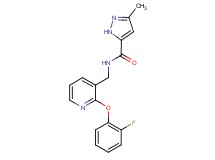 N-{[2-(2-fluorophenoxy)pyridin-3-yl]methyl}-3-methyl-1H-pyrazole-5-carboxamide