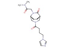 2-{(1S*,5R*)-3-[4-(1H-imidazol-1-yl)butanoyl]-7-oxo-3,6-diazabicyclo[3.2.2]non-6-yl}-N,N-dimethylacetamide