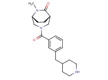 rel-(1S,5R)-6-methyl-3-[3-(4-piperidinylmethyl)benzoyl]-3,6-diazabicyclo[3.2.2]nonan-7-one hydrochloride