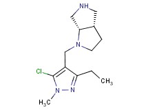 rel-(3aS,6aS)-1-[(5-chloro-3-ethyl-1-methyl-1H-pyrazol-4-yl)methyl]octahydropyrrolo[3,4-b]pyrrole dihydrochloride