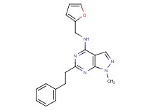 N-(2-furylmethyl)-1-methyl-6-(2-phenylethyl)-1H-pyrazolo[3,4-d]pyrimidin-4-amine