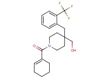 {1-(1-cyclohexen-1-ylcarbonyl)-4-[2-(trifluoromethyl)benzyl]-4-piperidinyl}methanol