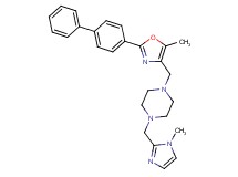 1-{[2-(4-biphenylyl)-5-methyl-1,3-oxazol-4-yl]methyl}-4-[(1-methyl-1H-imidazol-2-yl)methyl]piperazine