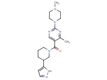 4-methyl-2-(4-methylpiperazin-1-yl)-5-{[3-(1H-pyrazol-5-yl)piperidin-1-yl]carbonyl}pyrimidine