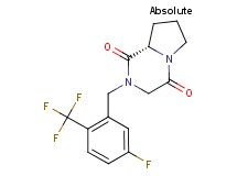 (8aS)-2-[5-fluoro-2-(trifluoromethyl)benzyl]hexahydropyrrolo[1,2-a]pyrazine-1,4-dione