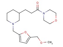 4-[3-(1-{[5-(methoxymethyl)-2-furyl]methyl}-3-piperidinyl)propanoyl]morpholine