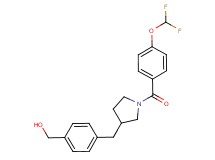 [4-({1-[4-(difluoromethoxy)benzoyl]pyrrolidin-3-yl}methyl)phenyl]methanol
