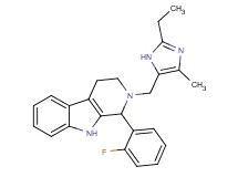 2-[(2-ethyl-4-methyl-1H-imidazol-5-yl)methyl]-1-(2-fluorophenyl)-2,3,4,9-tetrahydro-1H-beta-carboline