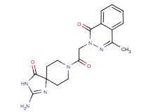 2-[2-(2-amino-4-oxo-1,3,8-triazaspiro[4.5]dec-1-en-8-yl)-2-oxoethyl]-4-methyl-1(2H)-phthalazinone