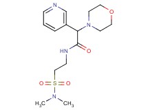 N-{2-[(dimethylamino)sulfonyl]ethyl}-2-morpholin-4-yl-2-pyridin-3-ylacetamide