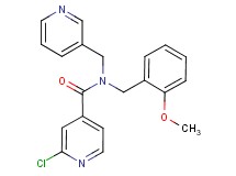 2-chloro-N-(2-methoxybenzyl)-N-(pyridin-3-ylmethyl)isonicotinamide