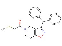 3-(diphenylmethyl)-5-[(methylthio)acetyl]-4,5,6,7-tetrahydroisoxazolo[4,5-c]pyridine