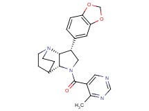 (3R*,3aR*,7aR*)-3-(1,3-benzodioxol-5-yl)-1-[(4-methylpyrimidin-5-yl)carbonyl]octahydro-4,7-ethanopyrrolo[3,2-b]pyridine