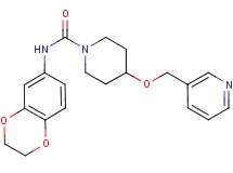 N-(2,3-dihydro-1,4-benzodioxin-6-yl)-4-(pyridin-3-ylmethoxy)piperidine-1-carboxamide