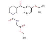 ethyl N-{[3-(3-isopropoxybenzoyl)-1-piperidinyl]carbonyl}glycinate