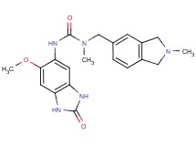 N'-(6-methoxy-2-oxo-2,3-dihydro-1H-benzimidazol-5-yl)-N-methyl-N-[(2-methyl-2,3-dihydro-1H-isoindol-5-yl)methyl]urea