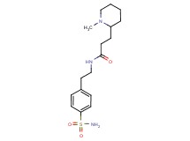 N-{2-[4-(aminosulfonyl)phenyl]ethyl}-3-(1-methyl-2-piperidinyl)propanamide