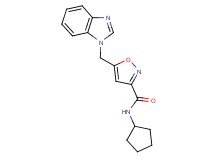 5-(1H-benzimidazol-1-ylmethyl)-N-cyclopentyl-3-isoxazolecarboxamide