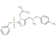 1-[2-(benzylsulfonyl)-1-isobutyl-1H-imidazol-5-yl]-N-methyl-N-(4-methylbenzyl)methanamine
