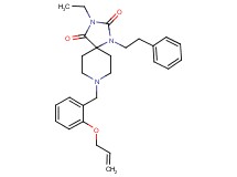 8-[2-(allyloxy)benzyl]-3-ethyl-1-(2-phenylethyl)-1,3,8-triazaspiro[4.5]decane-2,4-dione