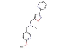 1-(6-methoxypyridin-3-yl)-N-methyl-N-[(3-pyridin-2-ylisoxazol-5-yl)methyl]methanamine