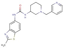 N-(2-methyl-1,3-benzothiazol-5-yl)-N'-[1-(pyridin-3-ylmethyl)piperidin-3-yl]urea